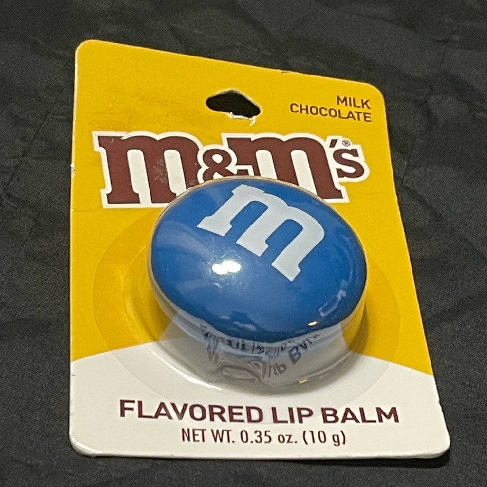 M&M’s blue flavored lip balm